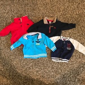 4 Carters Sweatshirts and sweater. 3 months